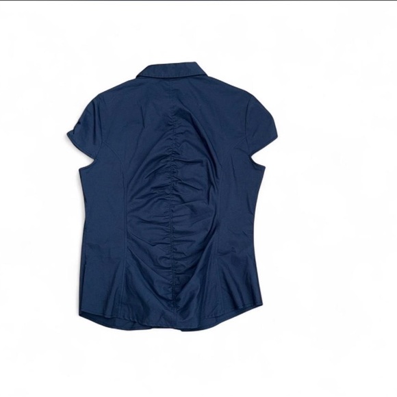 New York & Company Navy Button Down Shirt - Picture 2 of 6